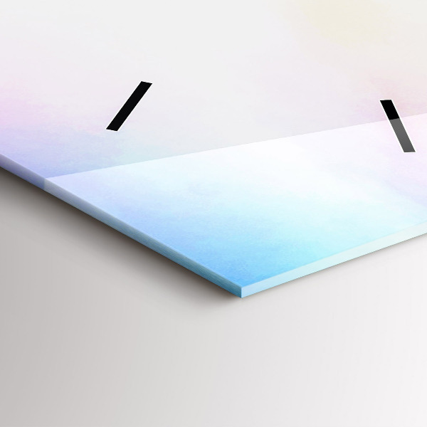 Vertikální skleněné hodiny Vodopád na Islandu