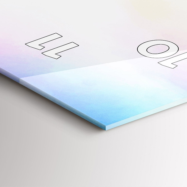 Vertikální skleněné hodiny Vodopád na Islandu