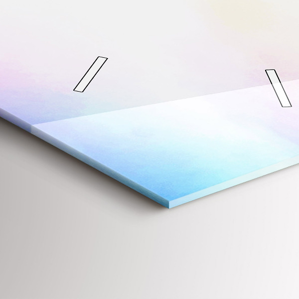 Vertikální skleněné hodiny Vodopád na Islandu