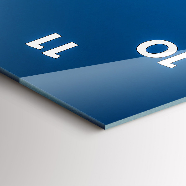 Vertikální skleněné hodiny Přístav v Marseille Francie