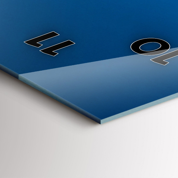 Vertikální skleněné hodiny Přístav v Marseille Francie