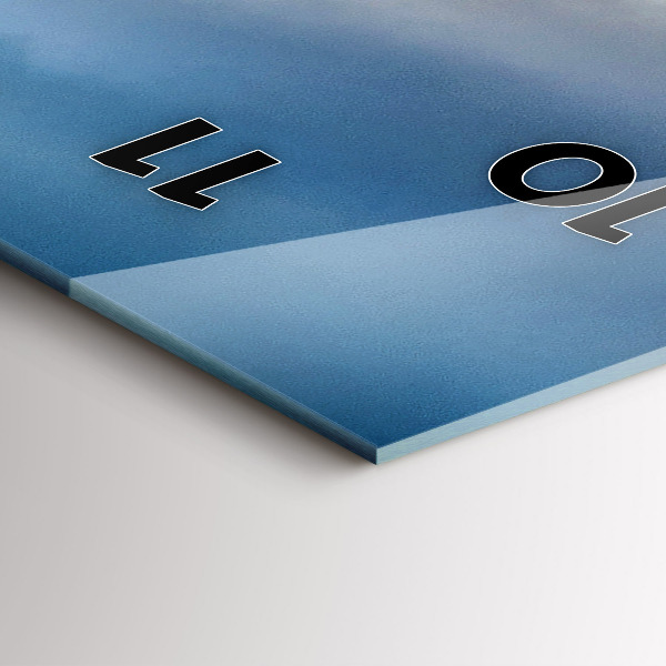 Vertikální skleněné hodiny Jezero Jokulsarlon Island