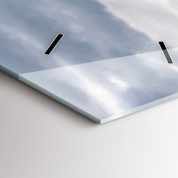 Vertikální skleněné hodiny Zámek Neuschwanstein