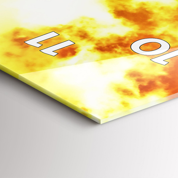 Vertikální skleněné hodiny Eiffelova věž v Paříži