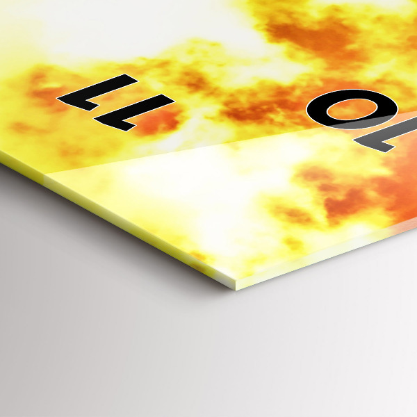 Vertikální skleněné hodiny Eiffelova věž v Paříži