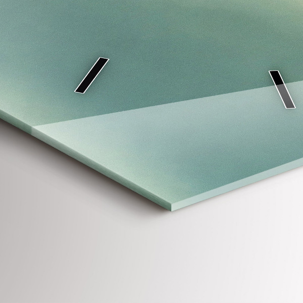 Vertikální skleněné hodiny Východ slunce vedle dětí