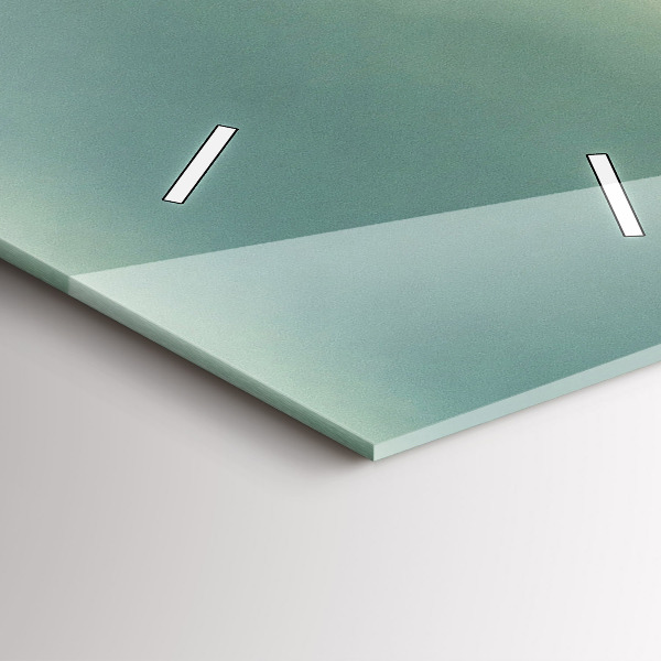 Vertikální skleněné hodiny Východ slunce vedle dětí