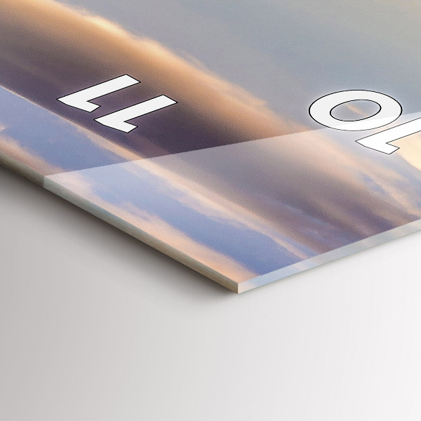 Vertikální skleněné hodiny Pieniny - Vysoký štít