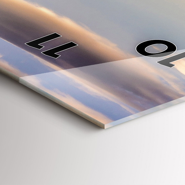 Vertikální skleněné hodiny Pieniny - Vysoký štít