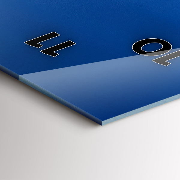 Vertikální skleněné hodiny Panorama města Plzně