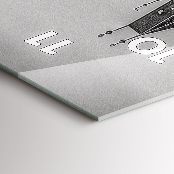 Vertikální skleněné hodiny Karlův most v Praze