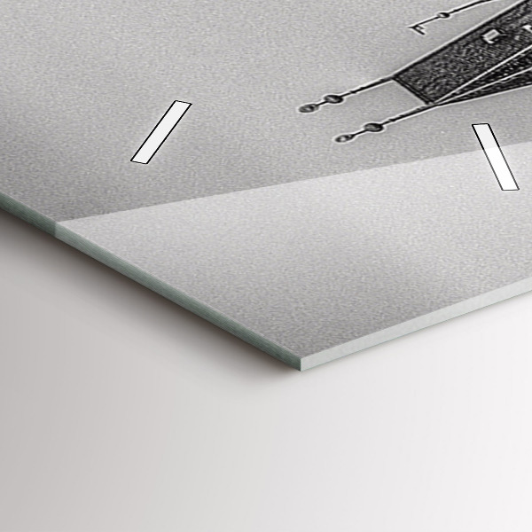 Vertikální skleněné hodiny Karlův most v Praze