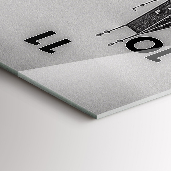 Vertikální skleněné hodiny Karlův most v Praze