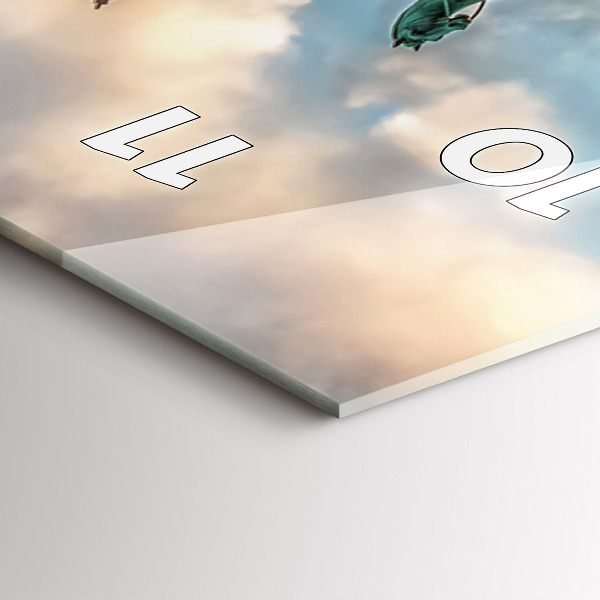 Vertikální skleněné hodiny Braniborská brána v Berlíně