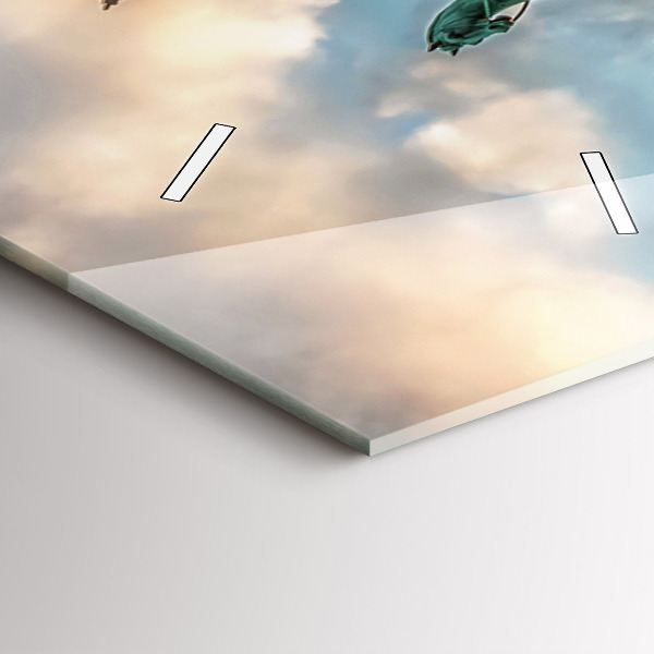 Vertikální skleněné hodiny Braniborská brána v Berlíně