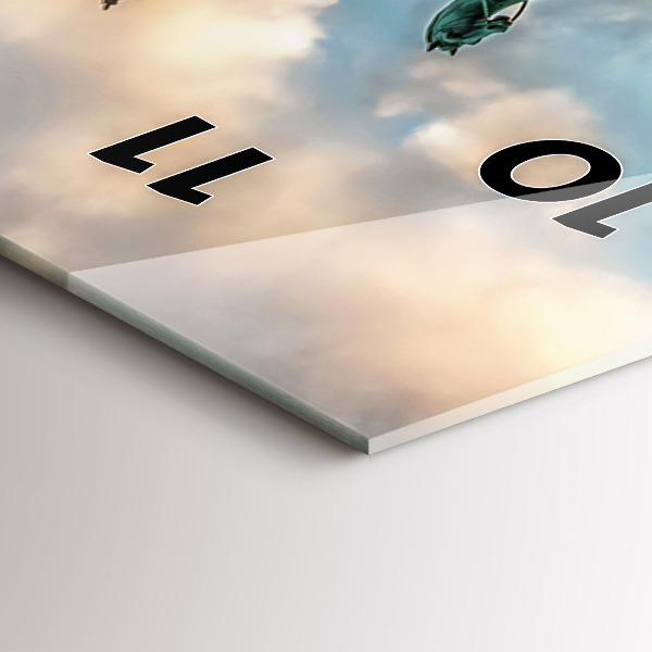 Vertikální skleněné hodiny Braniborská brána v Berlíně