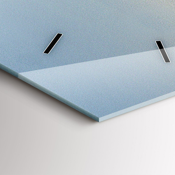 Vertikální skleněné hodiny Dovolená na pláži