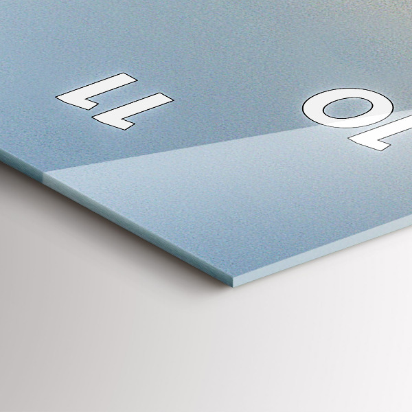 Vertikální skleněné hodiny Dovolená na pláži