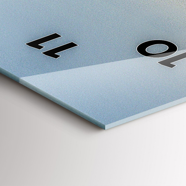 Vertikální skleněné hodiny Dovolená na pláži