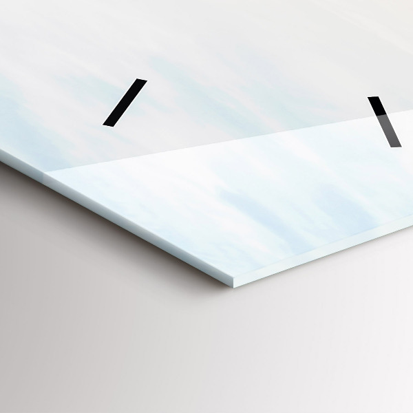 Vertikální skleněné hodiny Západ slunce nad mořem