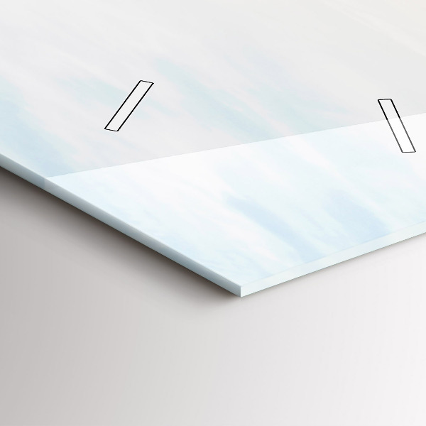 Vertikální skleněné hodiny Západ slunce nad mořem