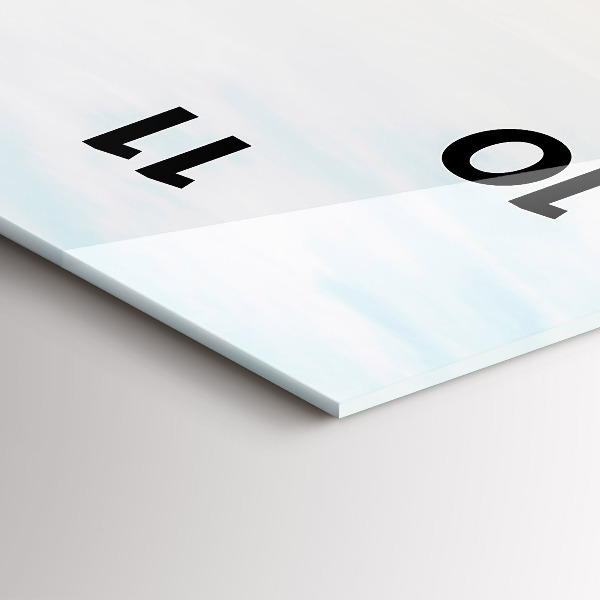 Vertikální skleněné hodiny Západ slunce nad mořem