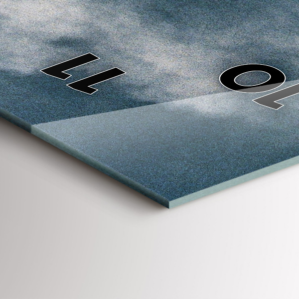 Vertikální skleněné hodiny Watzmannovy hory