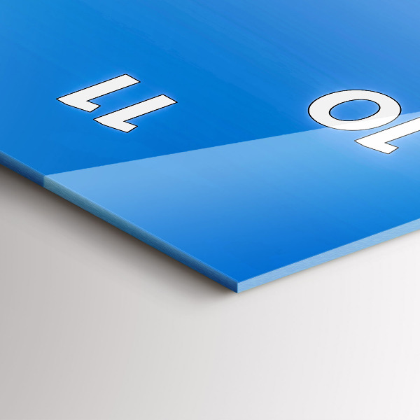 Vertikální skleněné hodiny Spišský hrad na Slovensku