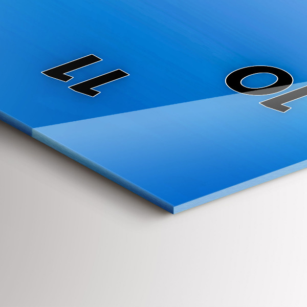 Vertikální skleněné hodiny Spišský hrad na Slovensku