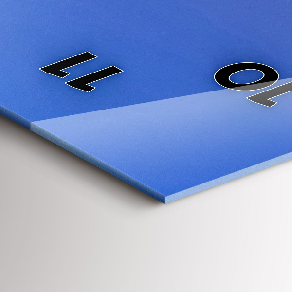 Vertikální skleněné hodiny Noční osvětlené město