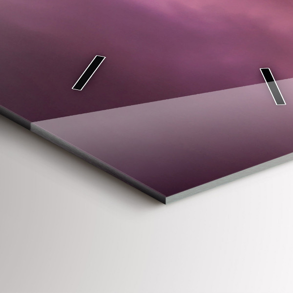 Vertikální skleněné hodiny Západ slunce v severním Scottsdale