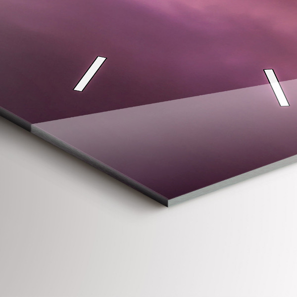 Vertikální skleněné hodiny Západ slunce v severním Scottsdale