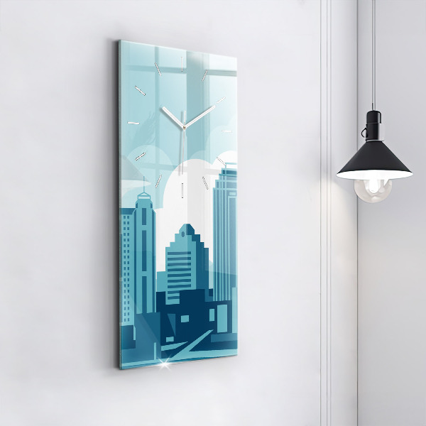 Vertikální skleněné hodiny Architektura v USA