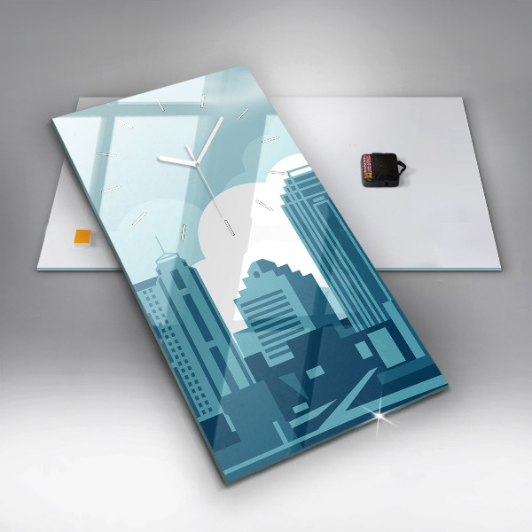 Vertikální skleněné hodiny Architektura v USA