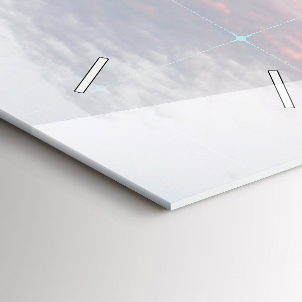 Vertikální skleněné hodiny Mrakodrapy ve Filadelfii