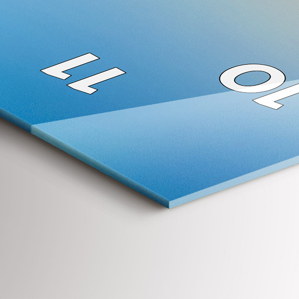 Vertikální skleněné hodiny Silnice v San Franciscu