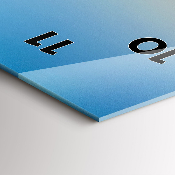 Vertikální skleněné hodiny Silnice v San Franciscu