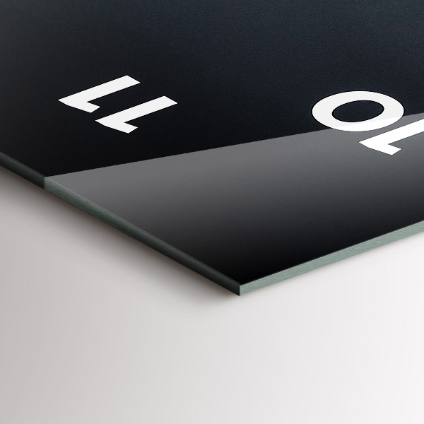 Vertikální skleněné hodiny Noční most v San Franciscu