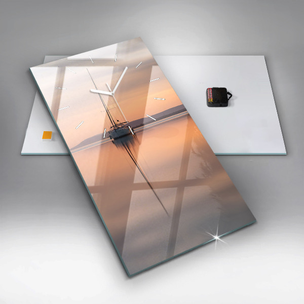 Vertikální skleněné hodiny Balaton USA