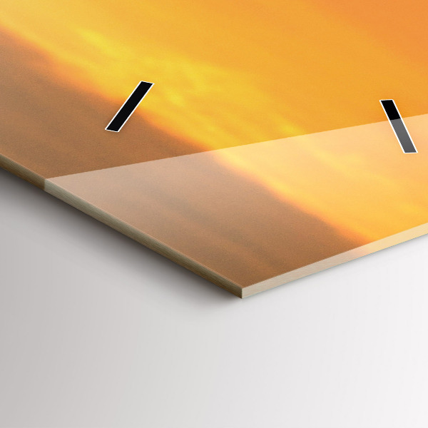 Vertikální skleněné hodiny Levandulová louka Francie