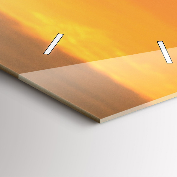 Vertikální skleněné hodiny Levandulová louka Francie