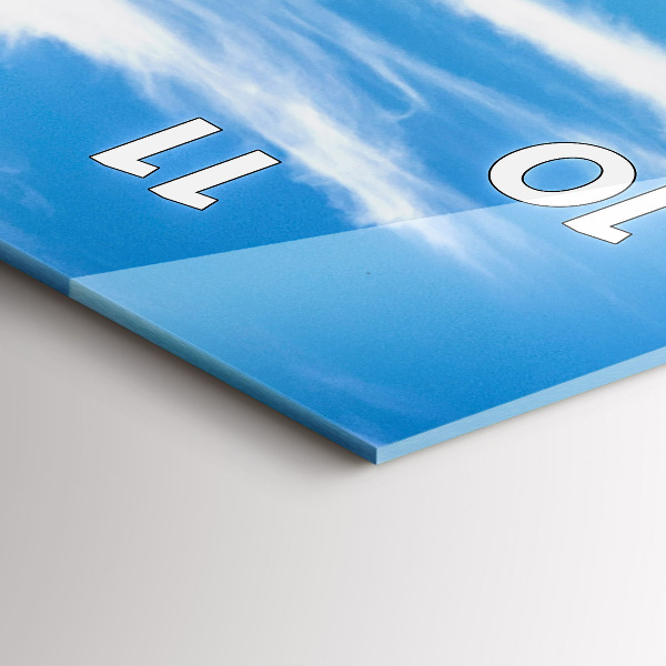 Vertikální skleněné hodiny Údolí Chamonix, francouzské Alpy