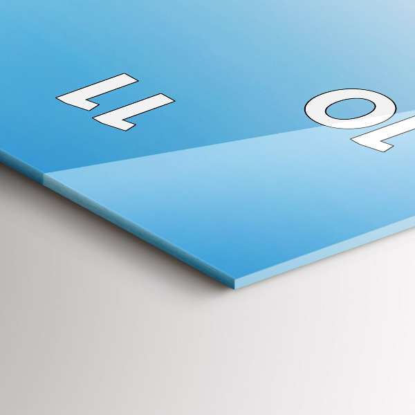 Vertikální skleněné hodiny Ledovec Mont Blanc Chamonix