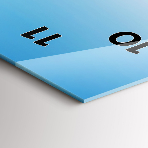 Vertikální skleněné hodiny Ledovec Mont Blanc Chamonix