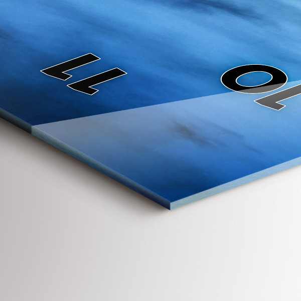 Vertikální skleněné hodiny Chrám v Bangkoku Thajsko