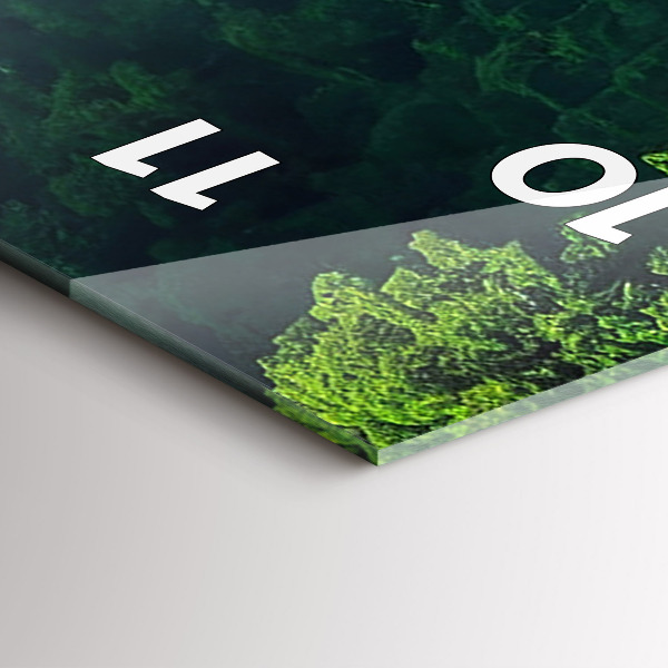 Vertikální skleněné hodiny Přírodní krajina Thajska