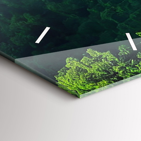 Vertikální skleněné hodiny Přírodní krajina Thajska