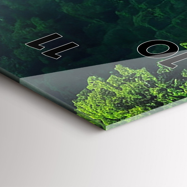 Vertikální skleněné hodiny Přírodní krajina Thajska