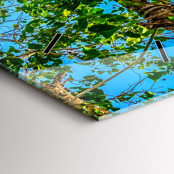 Vertikální skleněné hodiny Slunečný ostrov Thajsko