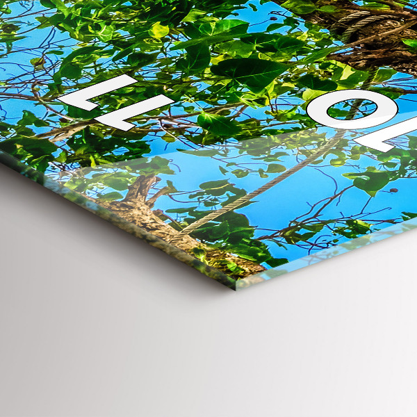 Vertikální skleněné hodiny Slunečný ostrov Thajsko